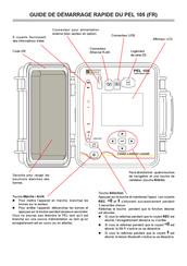 Chauvin Arnoux PEL 105 Guide De Démarrage Rapide