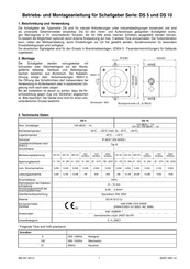 Pfannenberg DS 5 Notice De Montage Et D'utilisation