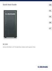 TC Electronic BC208 Guide De Démarrage Rapide