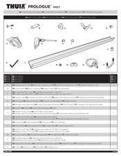 Thule PROLOGUE 516XT Mode D'emploi