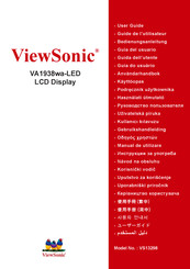 ViewSonic VA1938wa-LED Guide De L'utilisateur