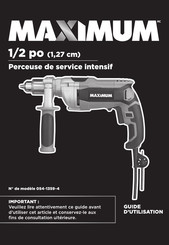 Maximum 054-1359-4 Guide D'utilisation