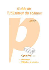 Plustek OpticPro A320 Guide De L'utilisateur