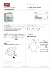 Legrand IME CONTO D4-Pd Mode D'emploi