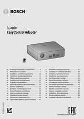 Bosch EasyControl Adapter Mode D'emploi