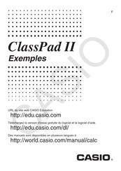 Casio ClassPad II Mode D'emploi
