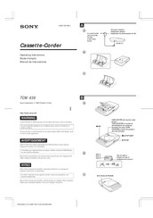 Sony TCM-939 Mode D'emploi