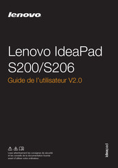 Lenovo IdeaPad S206 Guide De L'utilisateur
