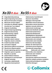 Collomix Xo 55 R duo Manuel D'instructions