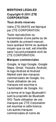 ZTE SKATE Mode D'emploi