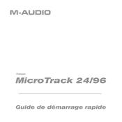 M-Audio MicroTrack 24/96 Guide De Démarrage Rapide