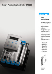 Festo SPC200-SMX-1 Guide Rapide
