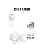 Berner BCS-61 Notice D'utilisation