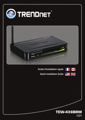 TRENDnet TEW-436BRM Guide D'installation Rapide