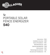 Gallagher S40 Notice D'installation