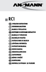 ANSMANN RC1 Manuel D'utilisation