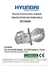 Hyundai HTM305 Manuel D'instructions Original