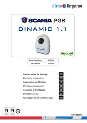 dirna Bergstrom SCANIA PGR bycool DINAMIC 1.1 Instructions De Montage