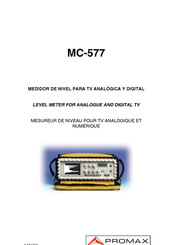 Promax MC-577 Manuel D'utilisation