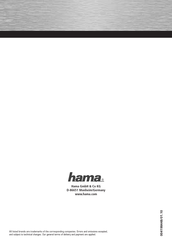 Hama Q 710 Mode D'emploi