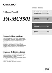 Onkyo PA-MC5501 Manuel D'instructions