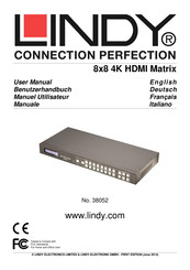 Lindy 38052 Manuel Utilisateur