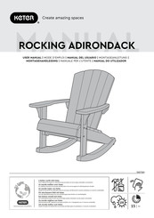 Keter ROCKING ADIRONDACK Mode D'emploi