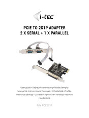 i-tec PCE2S1P Mode D'emploi