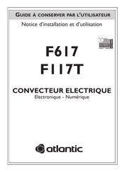 Atlantic F117T Notice D'installation Et D'utilisation