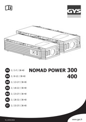 GYS NOMAD POWER 300 Mode D'emploi