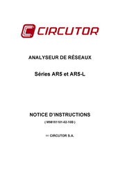 Circutor AR5 Série Notice D'instructions