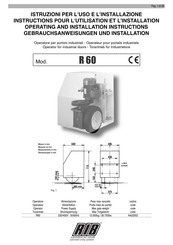 RIB R60 Instructions D'utilisation Et D'installation