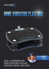 Skandika Fitness Home Vibration Plate 500 Instructions De Montage Et Mode D'emploi