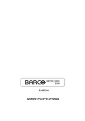 Barco RETRO DATA 2100 Notice D'instructions