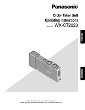 Panasonic WX-CT2020 Manuel D'instructions