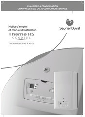 Saunier Duval Therma AS CONDENS F AS 24 Notice D'emploi Et Manuel D'installation