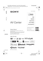 Sony XAV-701HD Mode D'emploi