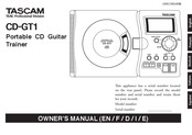 Tascam CD-GT1 Mode D'emploi