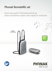 Phonak RemoteMic set Guide D'installation Rapide