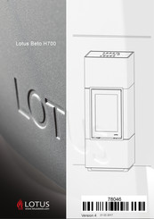Lotus Beto H700 Mode D'emploi