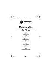 Motorola M930 Manuel D'installation