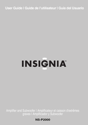 Insignia NS-P2000 Guide De L'utilisateur