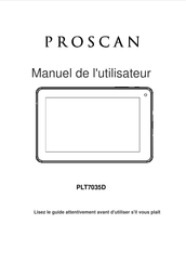 ProScan PLT7035D Manuel De L'utilisateur