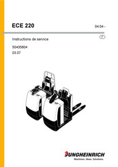 Jungheinrich ECE 220 XL Instructions De Service