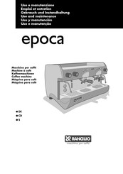 Rancilio EPOCA Série Mode D'emploi Et D'entretien