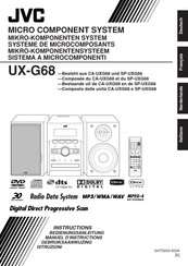 Jvc UX-G68 Manuel D'instructions
