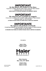 Haier HUF205PA Guide De L'utilisateur