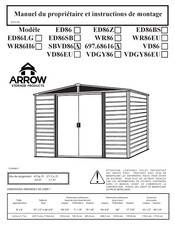 Arrow Storage Products VDGY86 Manuel Du Propriétaire