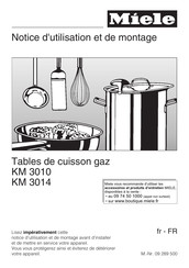 Miele KM 3010 Notice D'utilisation Et De Montage