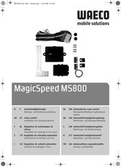 Waeco MagicSpeed MS800 Instructions De Montage Et De Service